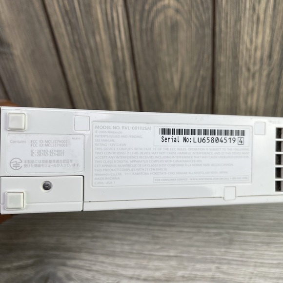 Nintendo Wii RVL-001 with Cables & Power Adapter NO Controllers Tested Working - Picture 15 of 16